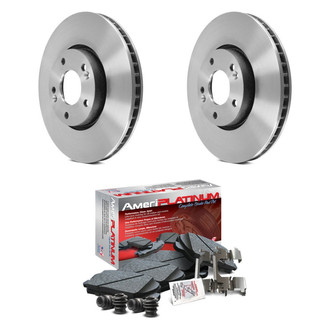 AmeriBRAKES® - AmeriPLATINUM™ Front Brake Kit with Ceramic Pads