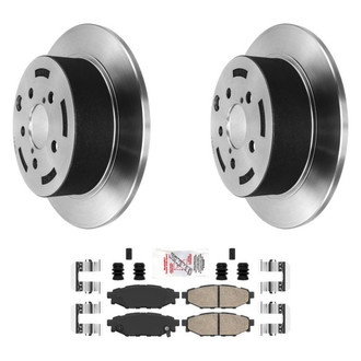 AmeriBRAKES® - AmeriPLATINUM™ Rear Brake Kit with Ceramic Pads