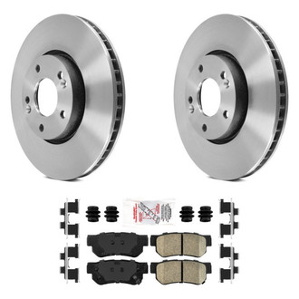 AmeriBRAKES® - AmeriPLATINUM™ Rear Brake Kit with Ceramic Pads