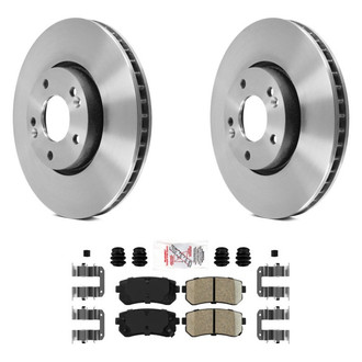 AmeriBRAKES® - AmeriPLATINUM™ Rear Brake Kit with Ceramic Pads