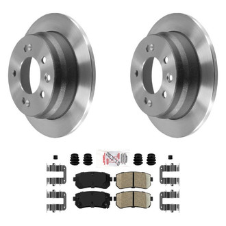 AmeriBRAKES® - AmeriPLATINUM™ Rear Brake Kit with Ceramic Pads