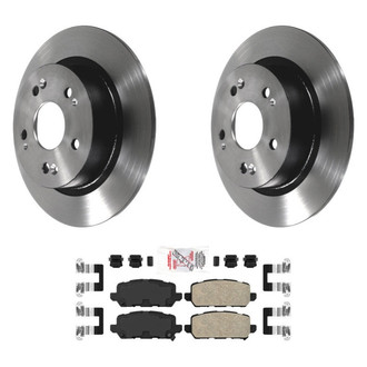 AmeriBRAKES® - AmeriPLATINUM™ Rear Brake Kit with Ceramic Pads