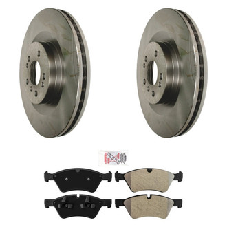 AmeriBRAKES® - AmeriPRO™ Plain Front Brake Kit with Semi-Metallic Pads