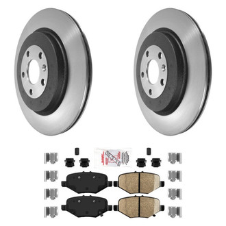 AmeriBRAKES® - AmeriPLATINUM™ Rear Brake Kit with Ceramic Pads
