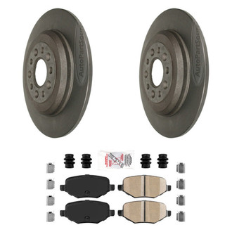 AmeriBRAKES® - AmeriPLATINUM™ Rear Brake Kit with Ceramic Pads