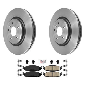 AmeriBRAKES® - AmeriPLATINUM™ Front Brake Kit with Ceramic Pads
