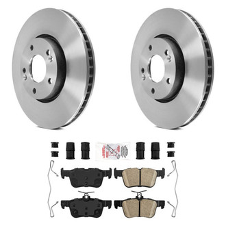 AmeriBRAKES® - AmeriPLATINUM™ Rear Brake Kit with Ceramic Pads