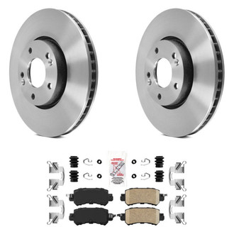 AmeriBRAKES® - AmeriPLATINUM™ Rear Brake Kit with Ceramic Pads