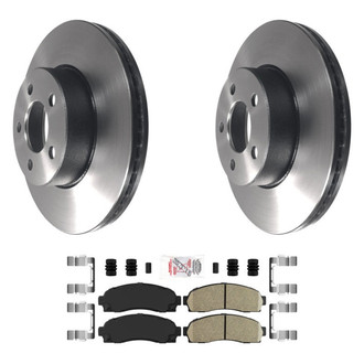 AmeriBRAKES® - AmeriPLATINUM™ Front Brake Kit with Ceramic Pads