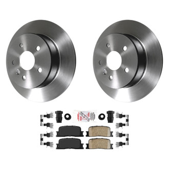 AmeriBRAKES® - AmeriPLATINUM™ Rear Brake Kit with Ceramic Pads