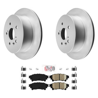 AmeriBRAKES® - AmeriPRO™ Plain Rear Brake Kit with Ceramic Pads