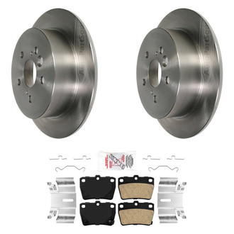 AmeriBRAKES® - AmeriPRO™ Plain Rear Brake Kit with Ceramic Pads