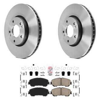 AmeriBRAKES® - AmeriPLATINUM™ Front Brake Kit with Ceramic Pads