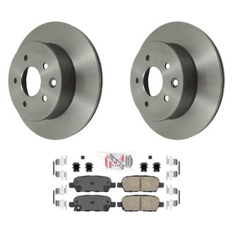 AmeriBRAKES® - AmeriPLATINUM™ Rear Brake Kit with Ceramic Pads