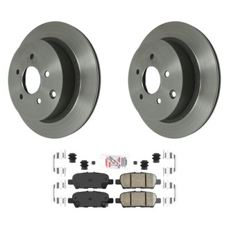 AmeriBRAKES® - AmeriPLATINUM™ Rear Brake Kit with Ceramic Pads