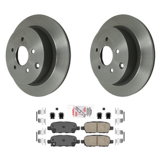 AmeriBRAKES® - AmeriPLATINUM™ Rear Brake Kit with Ceramic Pads