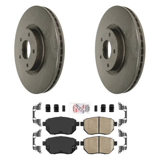 AmeriBRAKES® - AmeriPLATINUM™ Front Brake Kit with Ceramic Pads
