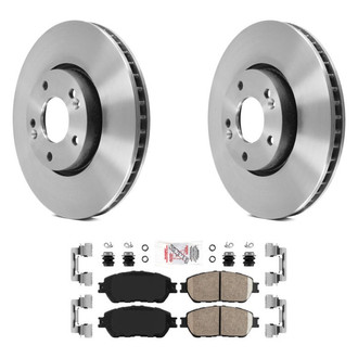 AmeriBRAKES® - AmeriPLATINUM™ Front Brake Kit with Ceramic Pads