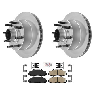 AmeriBRAKES® - AmeriPRO™ Plain Front Brake Kit with Ceramic Pads