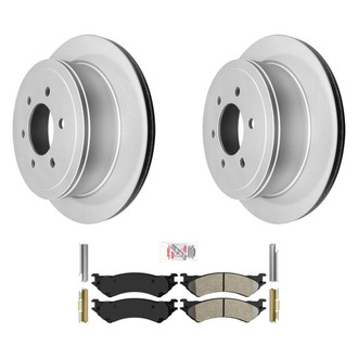 AmeriBRAKES® - AmeriPRO™ Plain Rear Brake Kit with Semi-Metallic Pads