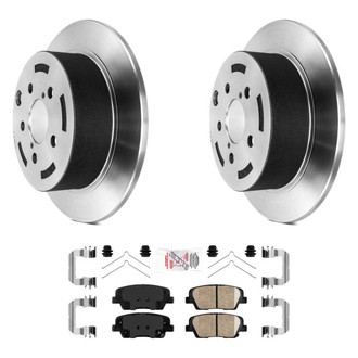 AmeriBRAKES® - AmeriPLATINUM™ Rear Brake Kit with Ceramic Pads