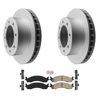 AmeriBRAKES® - AmeriPRO™ Plain Front Brake Kit with Semi-Metallic Pads