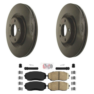 AmeriBRAKES® - AmeriPLATINUM™ Front Brake Kit with Ceramic Pads