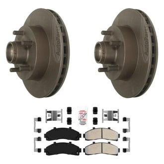 AmeriBRAKES® - AmeriPLATINUM™ Front Brake Kit with Semi-Metallic Pads