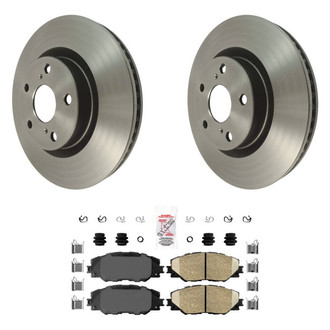 AmeriBRAKES® - AmeriPLATINUM™ Front Brake Kit with Ceramic Pads