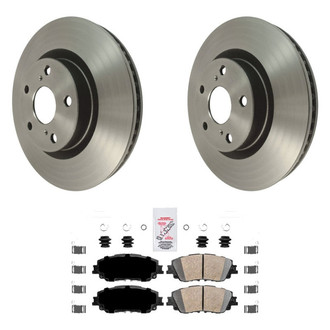 AmeriBRAKES® - AmeriPLATINUM™ Front Brake Kit with Ceramic Pads