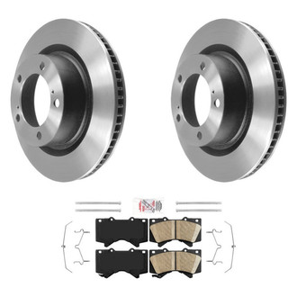 AmeriBRAKES® - AmeriPLATINUM™ Front Brake Kit with Ceramic Pads
