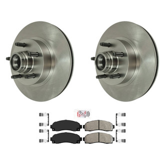 AmeriBRAKES® - AmeriPRO™ Plain Front Brake Kit with Semi-Metallic Pads