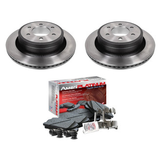 AmeriBRAKES® - AmeriPLATINUM™ Rear Brake Kit with Ceramic Pads