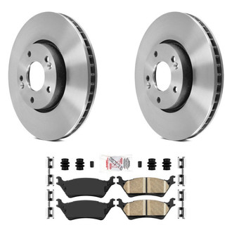AmeriBRAKES® - AmeriPLATINUM™ Rear Brake Kit with Ceramic Pads
