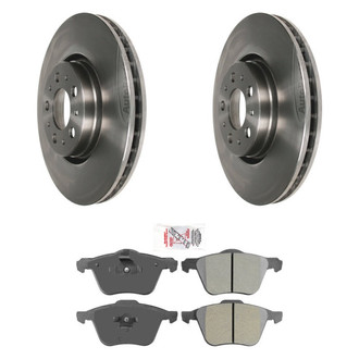 AmeriBRAKES® - AmeriPRO™ Plain Front Brake Kit with Semi-Metallic Pads