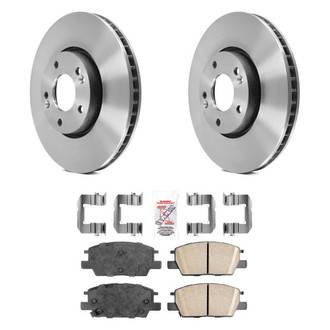 AmeriBRAKES® - AmeriPLATINUM™ Front Brake Kit with Ceramic Pads