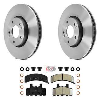 AmeriBRAKES® - AmeriPLATINUM™ Front Brake Kit with Semi-Metallic Pads