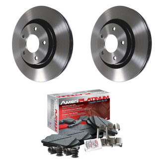 AmeriBRAKES® - AmeriPLATINUM™ Front Brake Kit with Ceramic Pads