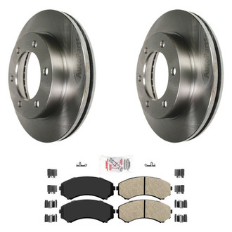 AmeriBRAKES® - AmeriPRO™ Plain Brake Kit with Semi-Metallic Pads