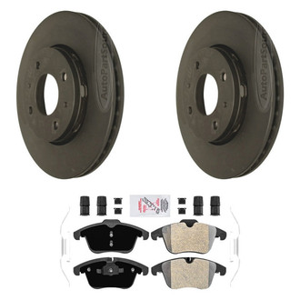 AmeriBRAKES® - AmeriPLATINUM™ Front Brake Kit with Semi-Metallic Pads