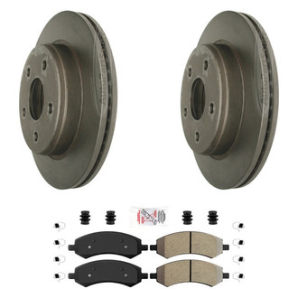 AmeriBRAKES® - AmeriPLATINUM™ Brake Kit with Semi-Metallic Pads