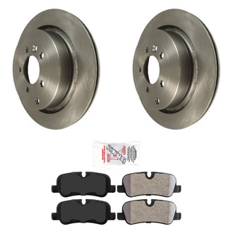 AmeriBRAKES® - AmeriPRO™ Plain Rear Brake Kit with Semi-Metallic Pads