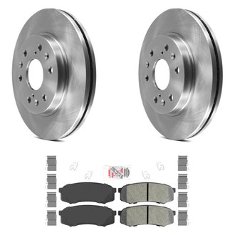AmeriBRAKES® - AmeriPRO™ Plain Rear Brake Kit with Semi-Metallic Pads