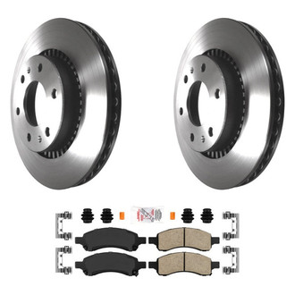 AmeriBRAKES® - AmeriPLATINUM™ Front Brake Kit with Ceramic Pads
