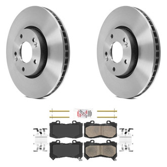 AmeriBRAKES® - AmeriPLATINUM™ Front Brake Kit with Ceramic Pads