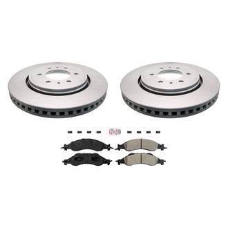 AmeriBRAKES® - AmeriPRO™ Plain Front Brake Kit with Semi-Metallic Pads
