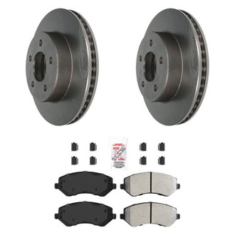 AmeriBRAKES® - AmeriPLATINUM™ Front Brake Kit with Semi-Metallic Pads