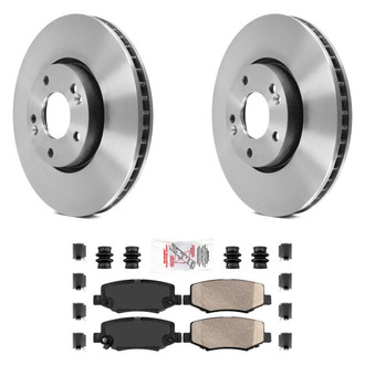 AmeriBRAKES® - AmeriPLATINUM™ Rear Brake Kit with Ceramic Pads