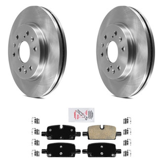 AmeriBRAKES® - AmeriPRO™ Plain Rear Brake Kit with Ceramic Pads