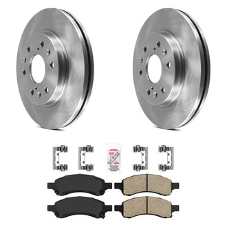 AmeriBRAKES® - AmeriPRO™ Plain Front Brake Kit with Ceramic Pads